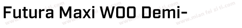 Futura Maxi W00 Demi字体转换